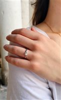 Vicenza - Piazzetta Palladio 2 - Anneau Salvini Femme Eterea in Or blanc Diamante 0.25 Ct 20115616 - 20115616